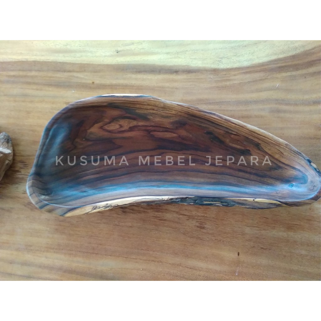 Jual Tempat Permen Makanan Ringan Kayu Sonokeling Erosi - Panjang 30cm ...