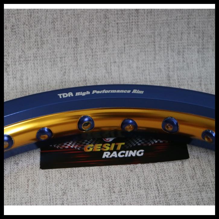 Jual Velg Rim Tdr Wx Shape Tone Ring X Blue Gold Biru Emas