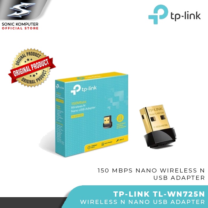 Jual USB Wifi Adapter TP-LINK TL-WN725N 150Mbps Wireless TP LINK TL ...