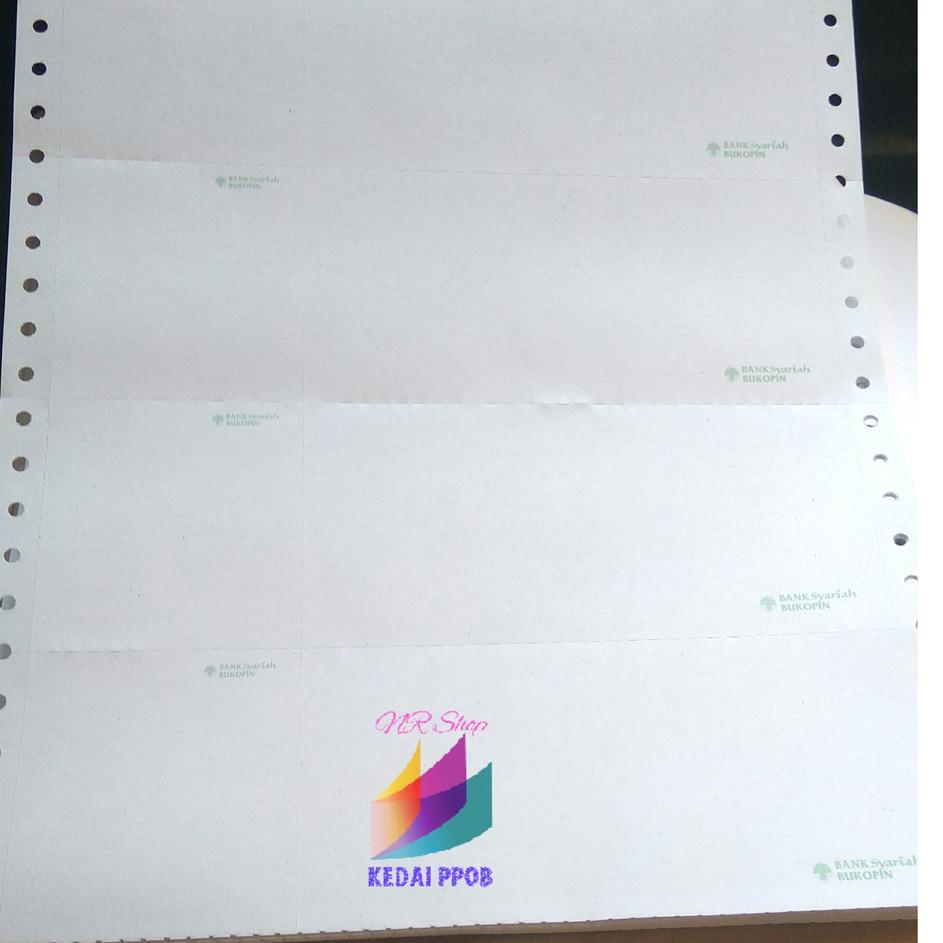 Jual 96 Kertas Continuous Form Struk PPOB PLN A4 Dibagi 4 Rangkap 1 ...