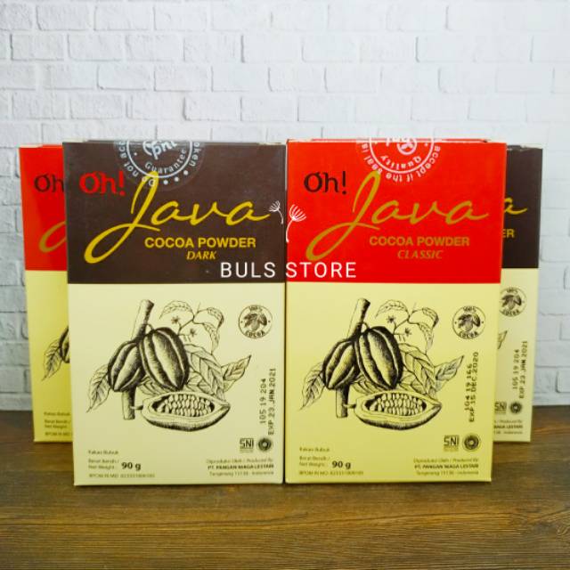 Jual JAVA Cocoa Powder Dark/Classic 90g | Shopee Indonesia