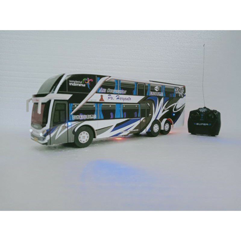 Jual MINIATURE BUS HARIYANTO SDD REMOT CONTROL FULL LED | Shopee Indonesia