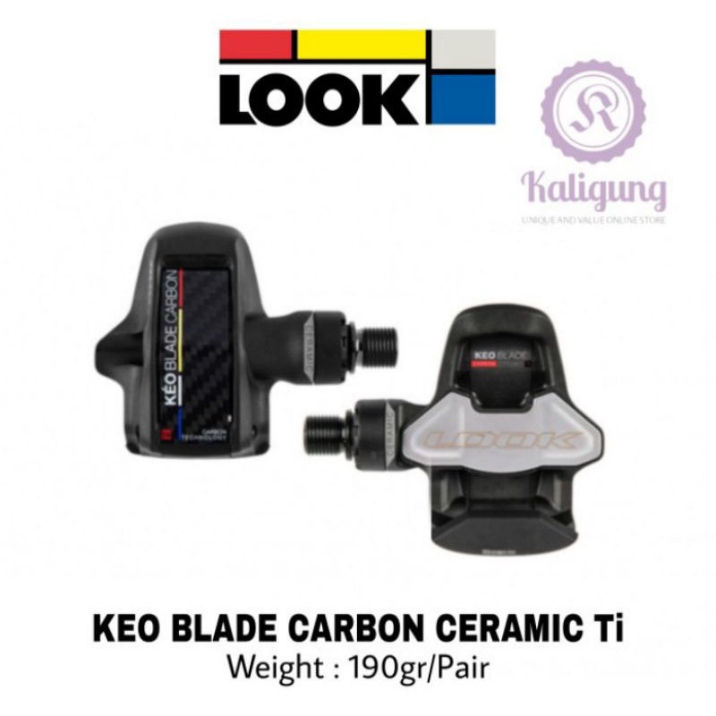 Pédales Look Keo Blade Carbon Ceramic Ti - Carbone Et Titane, Neuves Sous Emballage