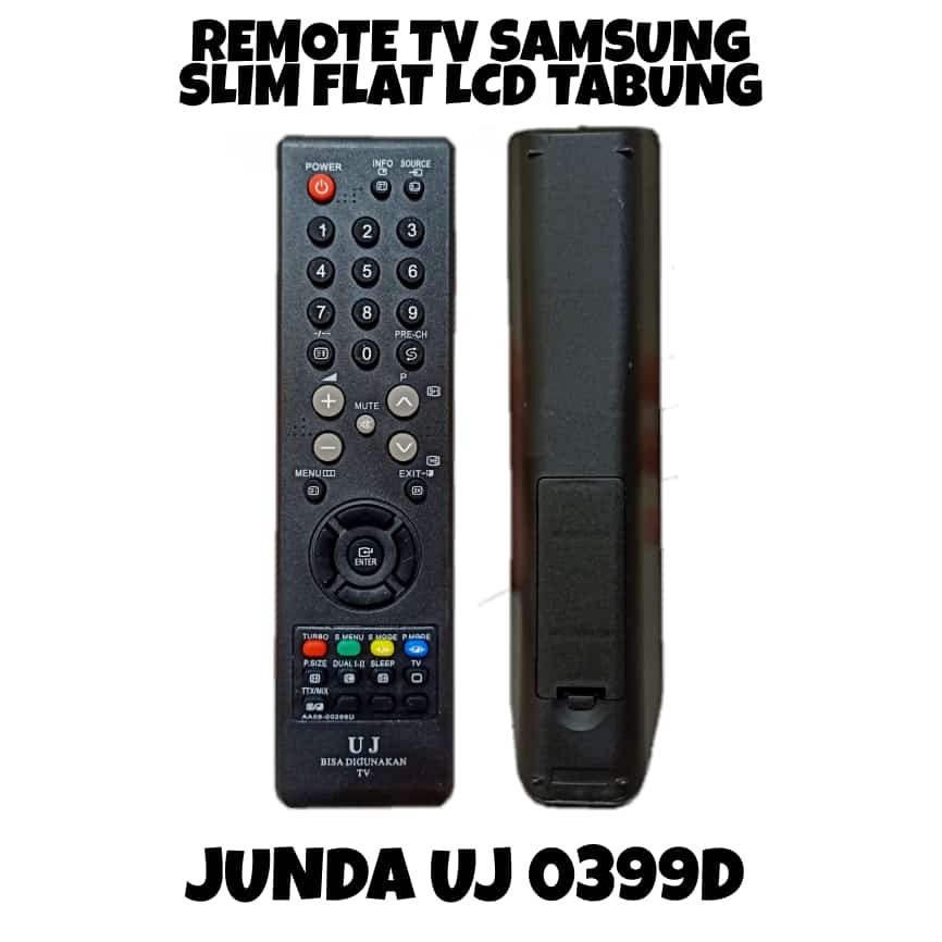 Jual REMOTE TV TABUNG UNIVERSAL SAMSUNG SLIM LED LCD TABUNG 0399D JUNDA ...