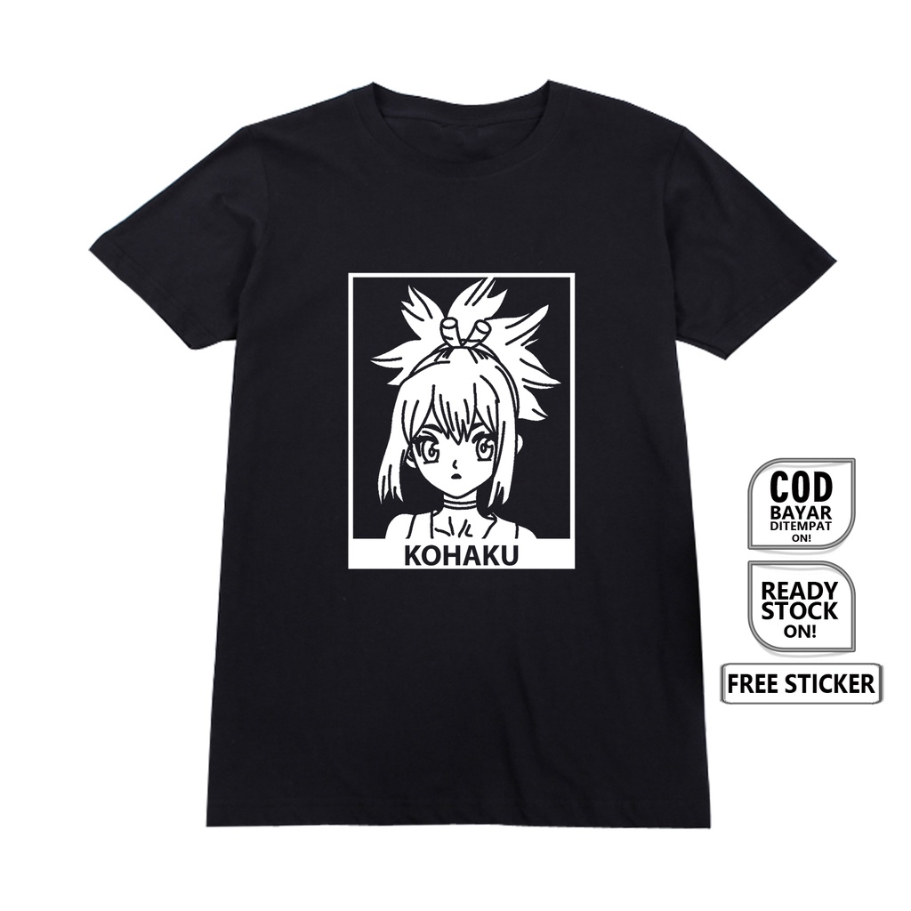 Jual Kaos Waifu Anime Manga Kohaku Senku Dr. Stone Otaku Wibu Tsukasa 