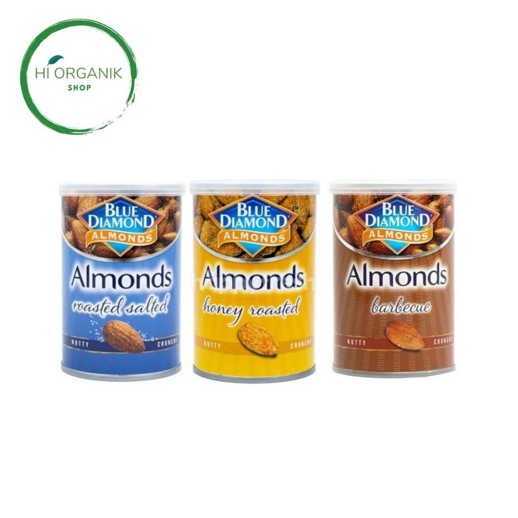 Jual Blue Diamond Almond Roasted Honey 130 Gr ; Roasted Barbeque 130 Gr ...