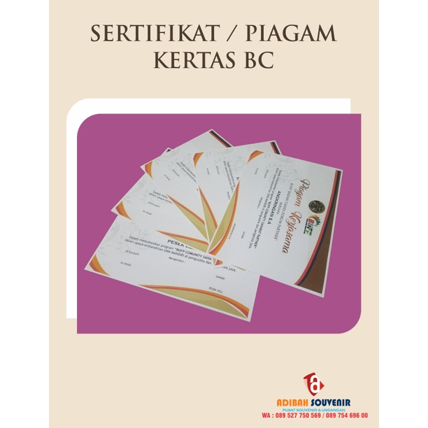 Jual SERTIFIKAT | Shopee Indonesia