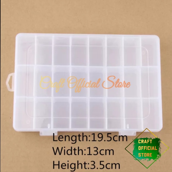 Jual Kotak Penyimpanan Manik Manik Box Sekat Plastik Tempat Penyimpanan ...