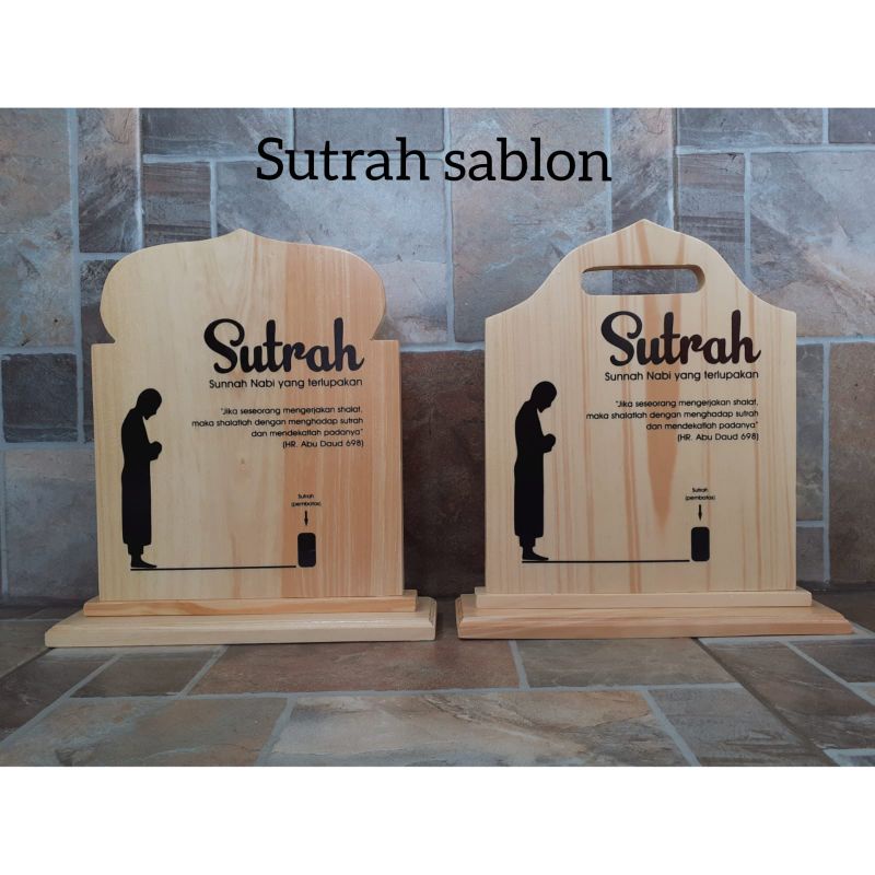 Jual Sutrah / Sutroh / Pembatas Shof Sholat bahan Kayu Pinus | Shopee