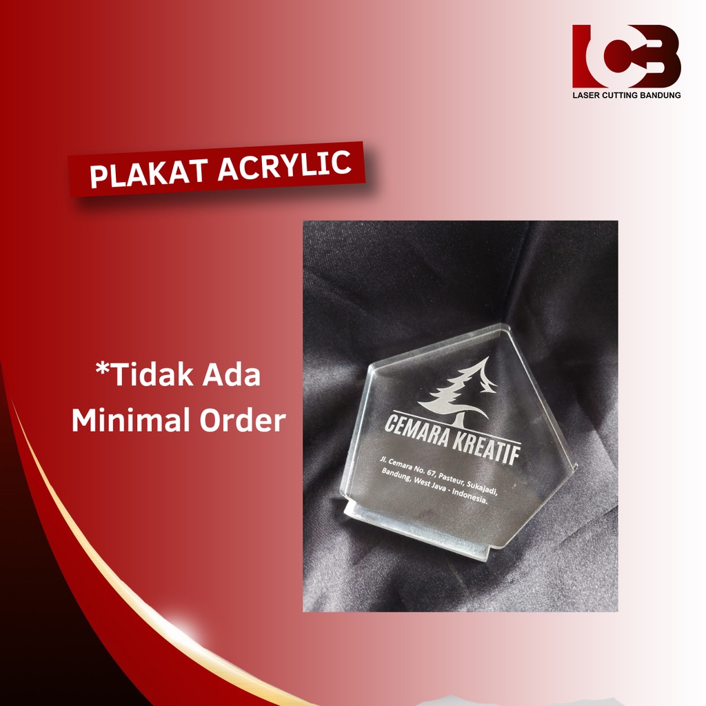 Jual Plakat Akrilik Motif Tulisan - Plakat Akrilik Murah (BISA COSTUM