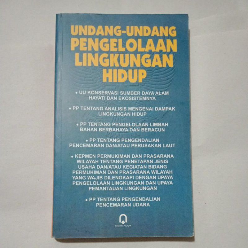 Jual Buku Original Uu Pengelolaan Lingkungan Hidup Shopee Indonesia