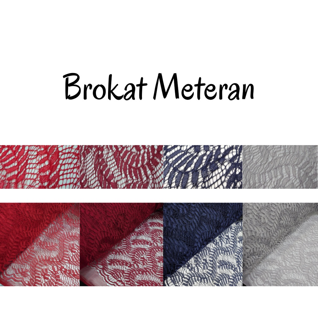 Jual Kain Brokat Meteran Motif Daun Ranting (0,5M) (Dfashion) | Shopee ...