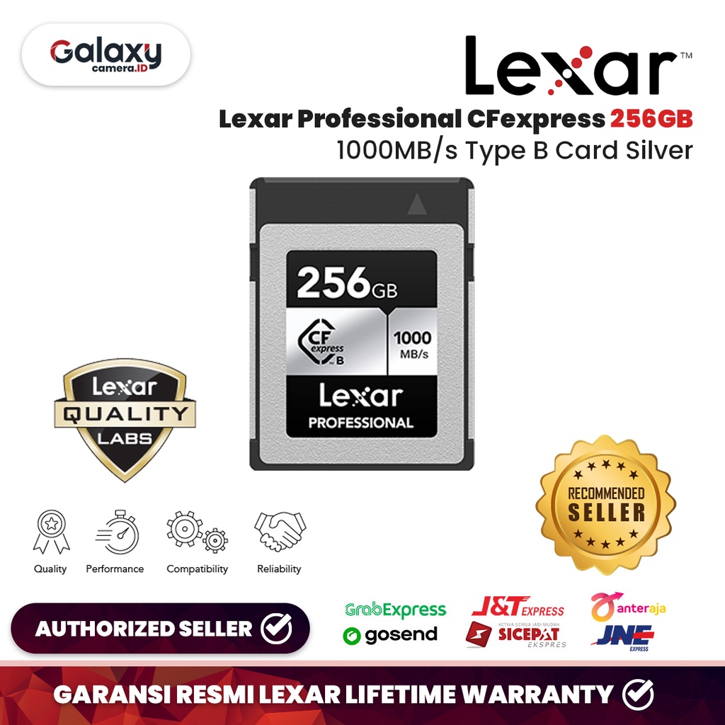 Jual Lexar Professional CFexpress 256GB 1000MB/s Type B Card Silver ...