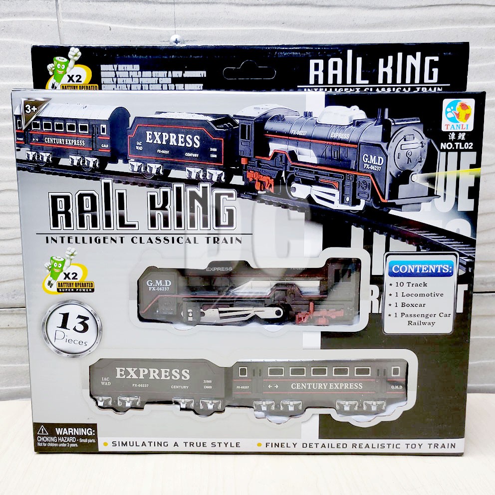 Jual TGA Kereta Api Rail King TL02 Classical Train 13 Pcs Lampu ...