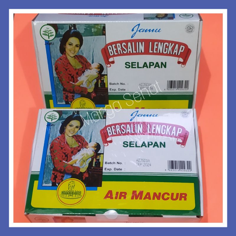 Jual Jamu Bersalin Lengkap Serbuk Air Mancur Kemasan Box Selapan 40