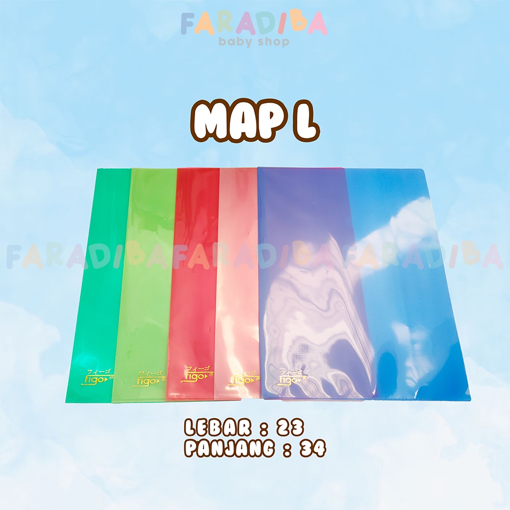 Jual Map L F4 FIGO / Map Dokumen Model L Transparan High Quality ...