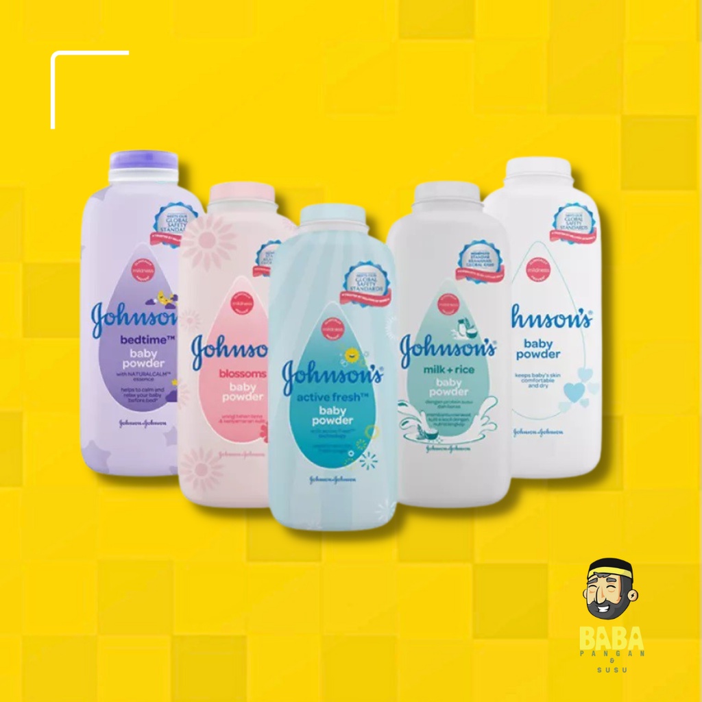 Jual Johnsons Baby Powder Reguler Blossoms Milk+Rice Bedtime Active ...