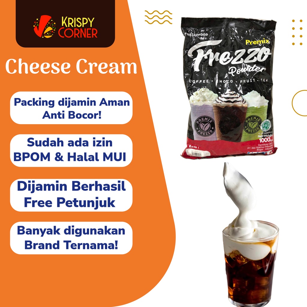 Jual Bubuk Premium Topping CHEESE CREAM Powder Bubble Drink Topping ...