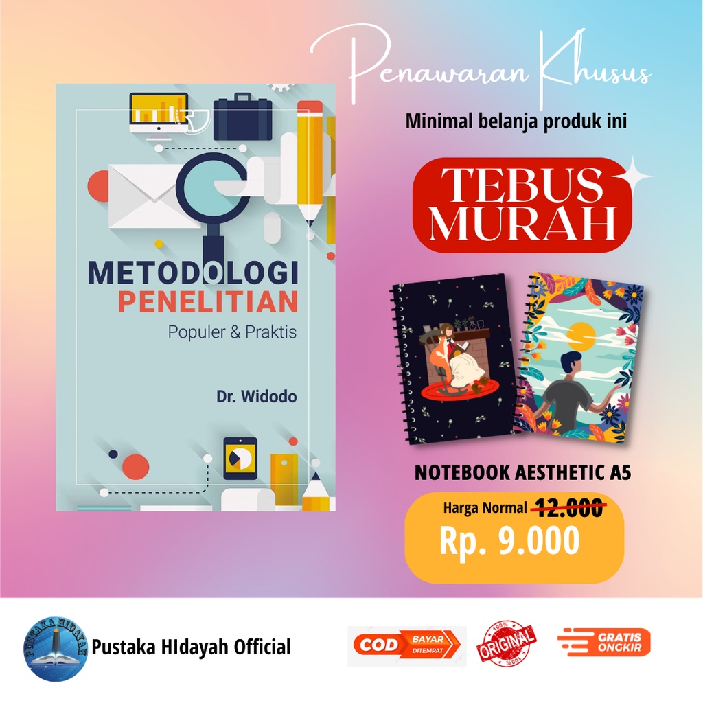 Jual Buku Metodologi Penelitian Populer Dan Praktis Dr Widodo