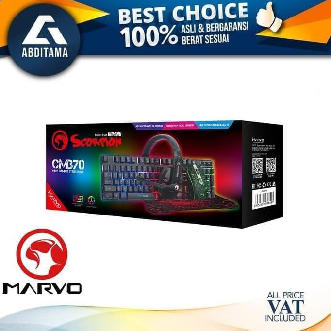 Jual Gaming Starter Kit 4 In 1 Marvo Scorpion Cm370 Keyboard Mouse Headset Shopee Indonesia 7792