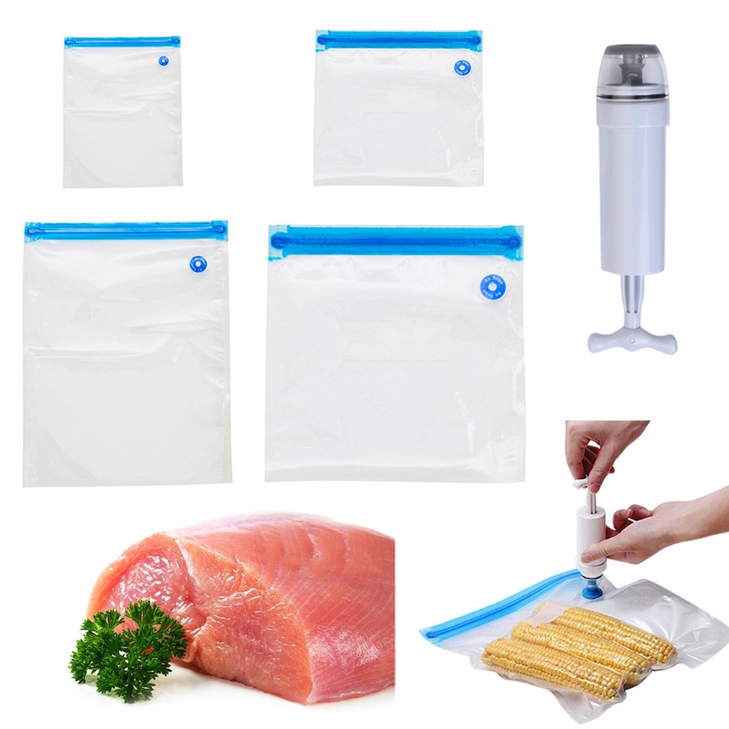 Jual (SNAPCORNER)Plastik Vacuum Penyimpanan Makanan 1 pc 1413 ...