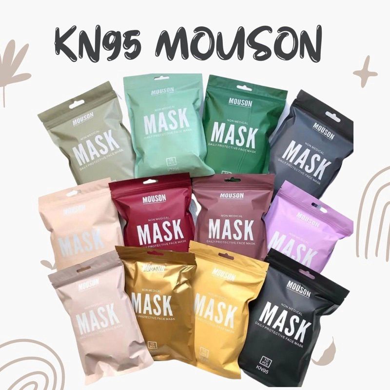 Jual Masker KN95 Mouson Earloop isi 10 Pcs / kuning orange | Shopee ...