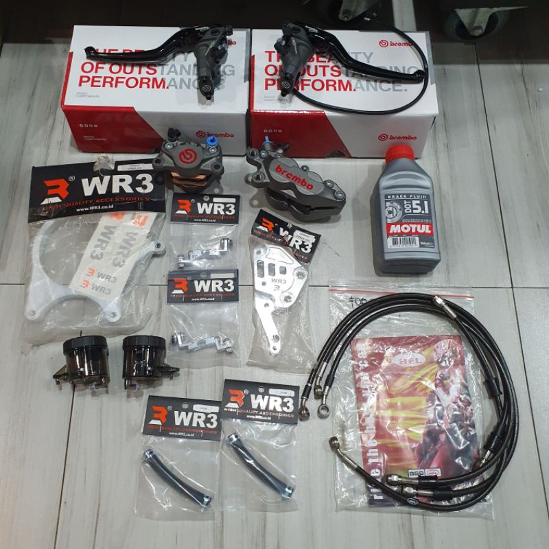 Jual Paketan Brembo Forza Master Brembo Corsa Corta 17 dan 16 Selang