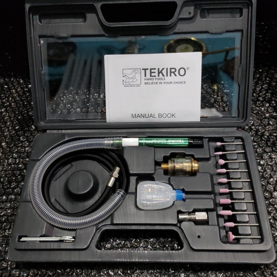 Jual Micro Air Die Grinder Gurinda Angin Mini Cuner Batu set TEKIRO