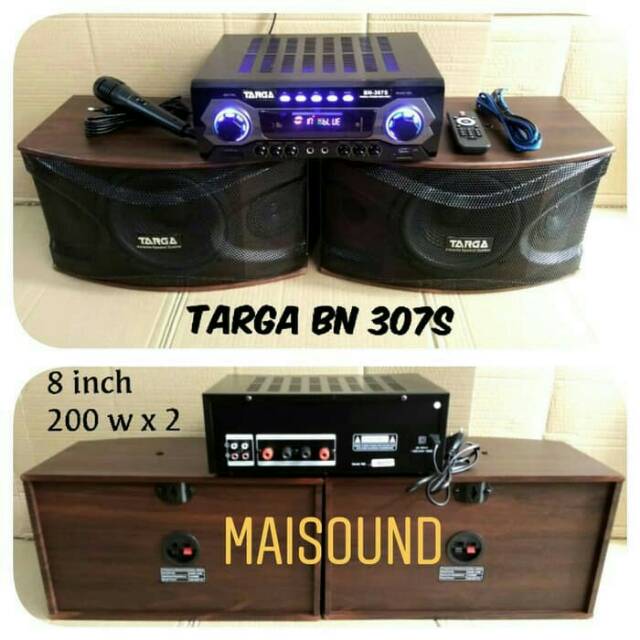 Jual Paket Sound System Karaoke 8 Inch Targa Bn 307s Bn307s Bn 307 S