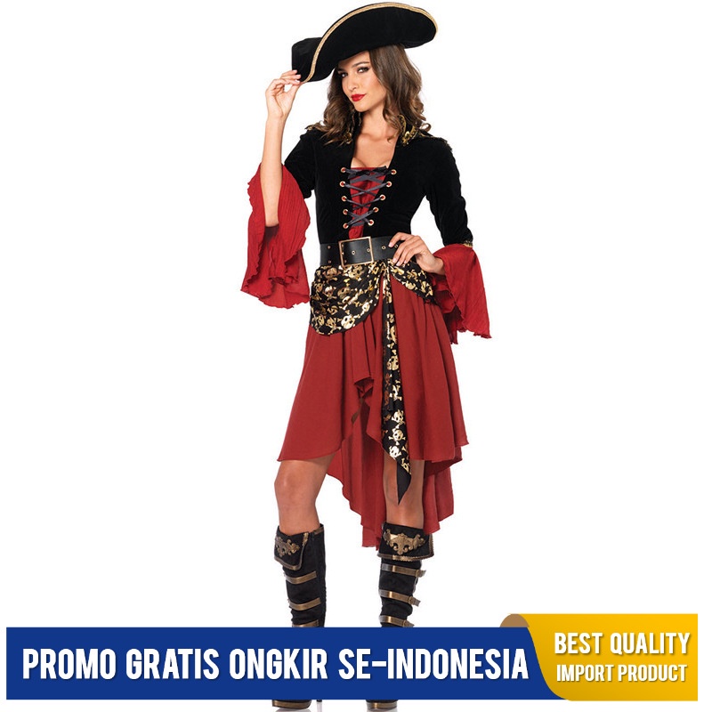 Jual Kostum Cosplay Halloween i Karibia Bajak Laut Kostum Cosplay ...