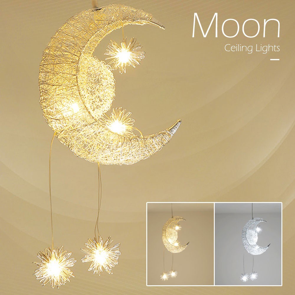 Jual Lampu Gantung LED Desain Bulan Bintang Klasik Simple Modern untuk