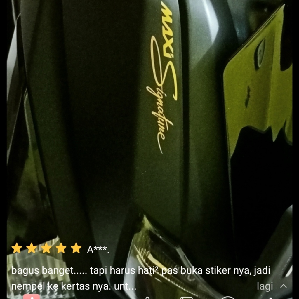 Jual UQ Sticker Maxi Signature | Stiker Maxi Signature | Stiker Motor ...