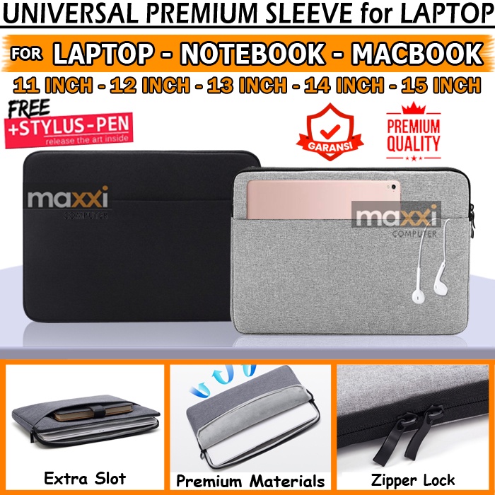 Jual Sleeve Tas Laptop Notebook 11 12 13 13.3 14 15 15.4 15.6 Inch Asus ...