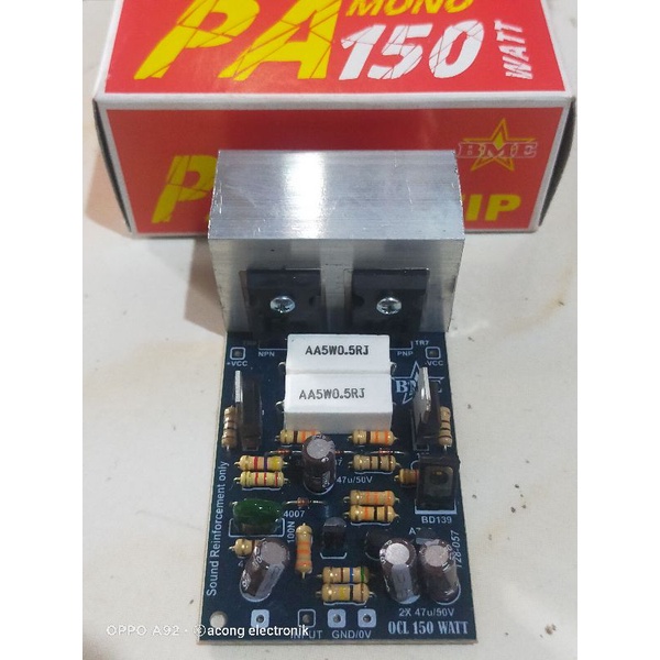 Jual Kit Power Amplifier OCL 150W Mono PA 150 Wat | Shopee Indonesia