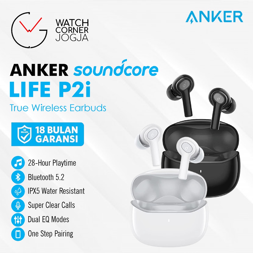 Jual ANKER Soundcore Life P2i True Wireless Bluetooth Earphone TWS ...