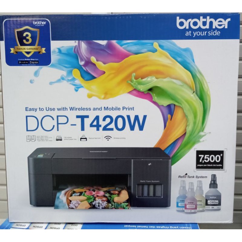 Jual Printer Brother Dcp T420w Print Scan Copy Tinta Original Brother T420 Brother T420w 4124