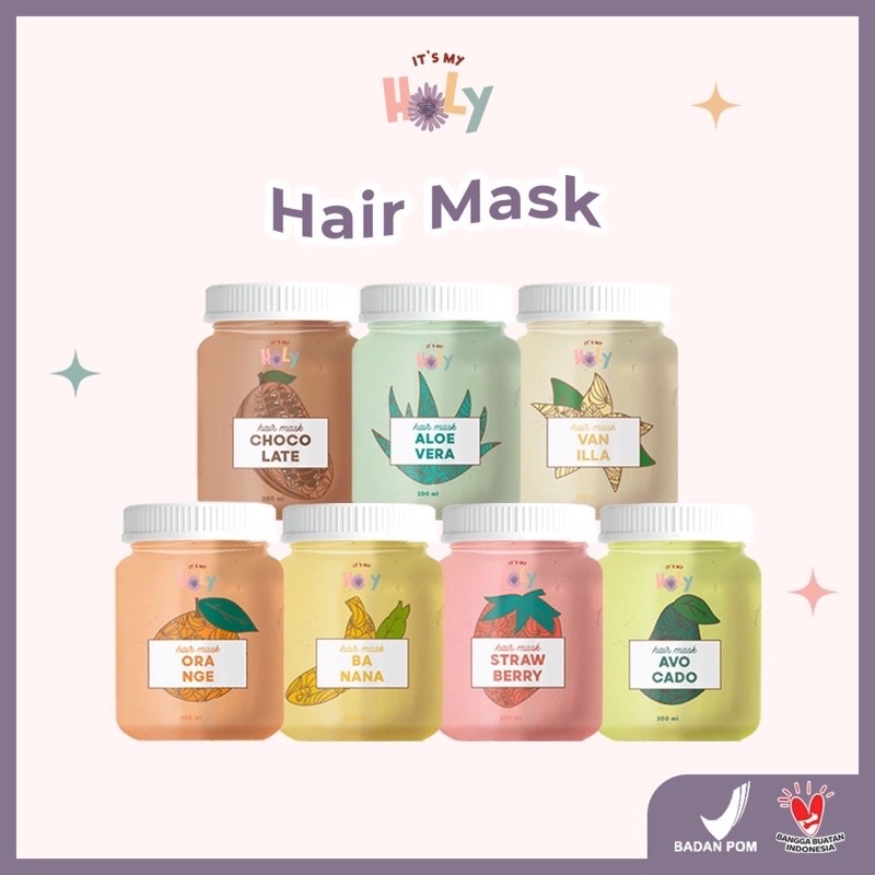 Jual HAIRMASK BY ITS MY HOLY | HAIR MASK 200 ml BPOM Aloevera ...