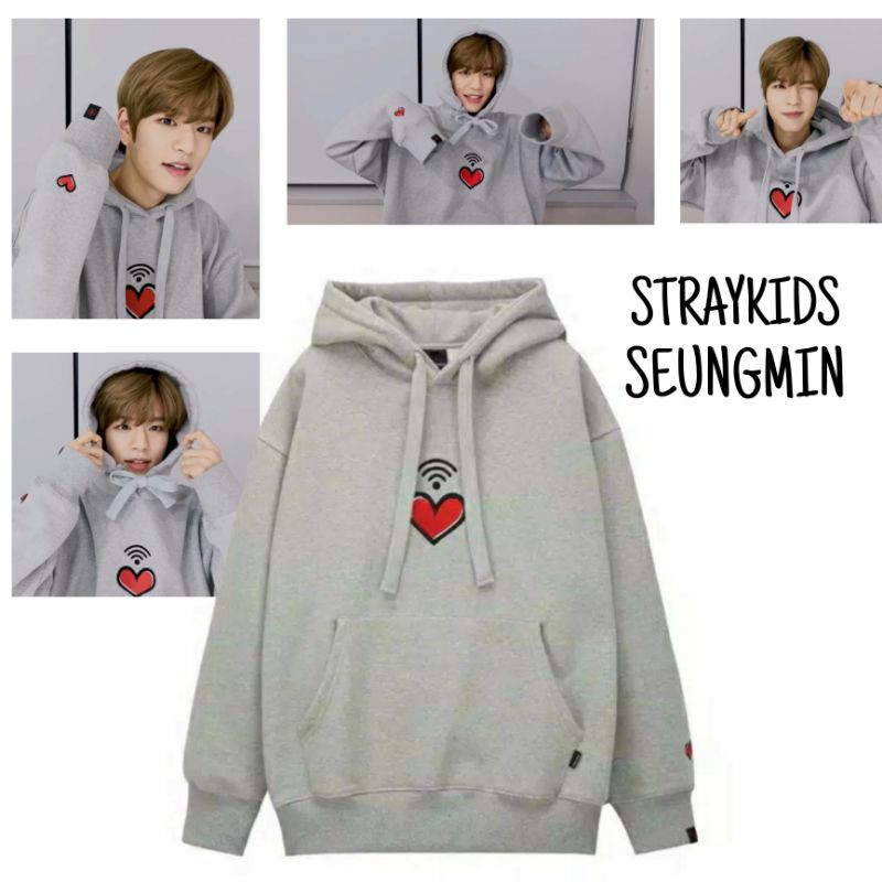 Seungmin heart wifi hoodie hotsell