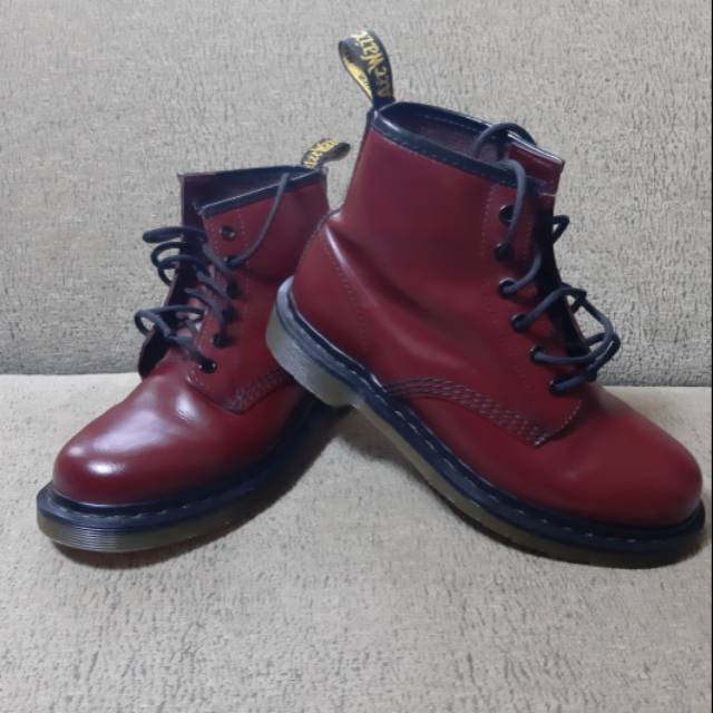 Jual Dr. Martens 101 Cherry Red Rouge Original Shopee Indonesia