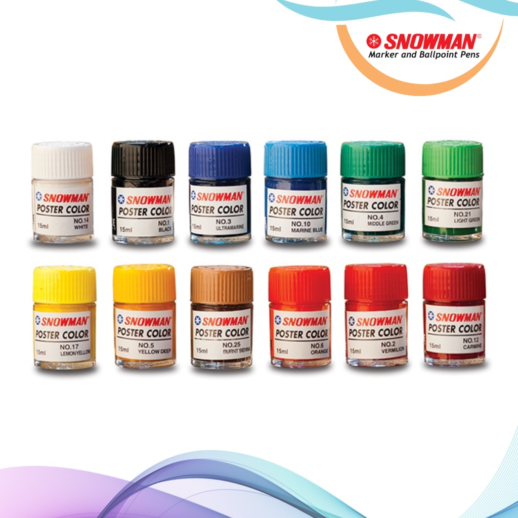 Jual POSTER COLOUR / CAT POSTER SNOWMAN 15 ML | Shopee Indonesia