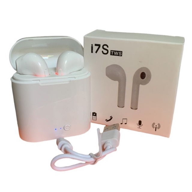 Jual Headset bluetooth i7S TWS iPhone 6 7 8 9 10 11 12 13 series