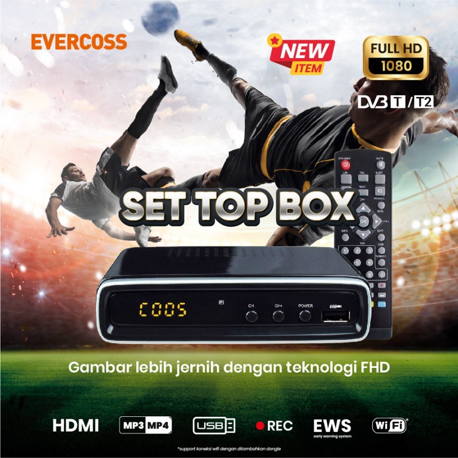 Jual Evercoss Stb Set Top Box Tv Digital T Sni Receiver Full Hd