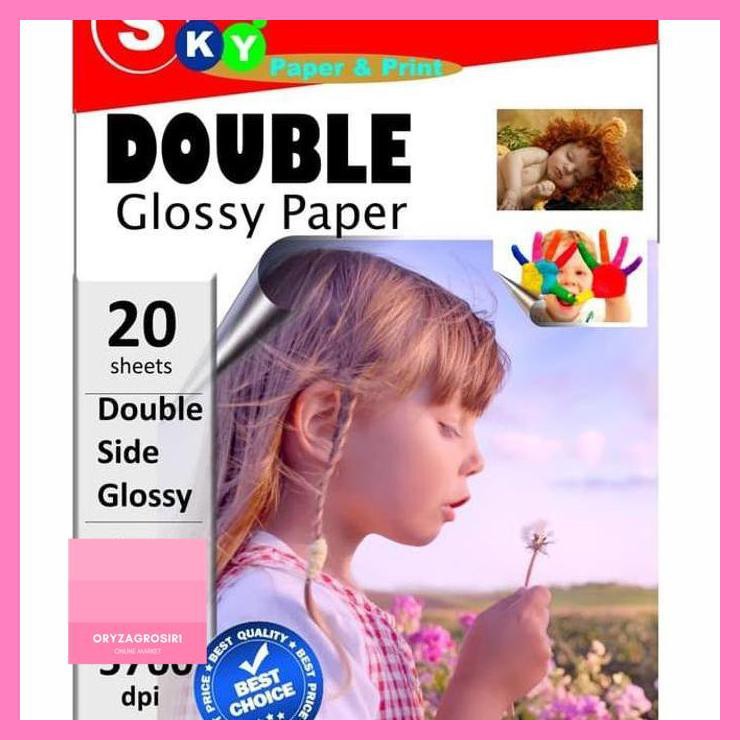 Jual Photo Paper Double Glossy Sky 2 Sisi Shopee Indonesia