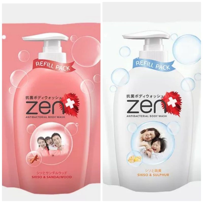 Jual ZEN ANTIBACTERIAL JAPANESE RED SHISO BODY WASH REFILL 450ML