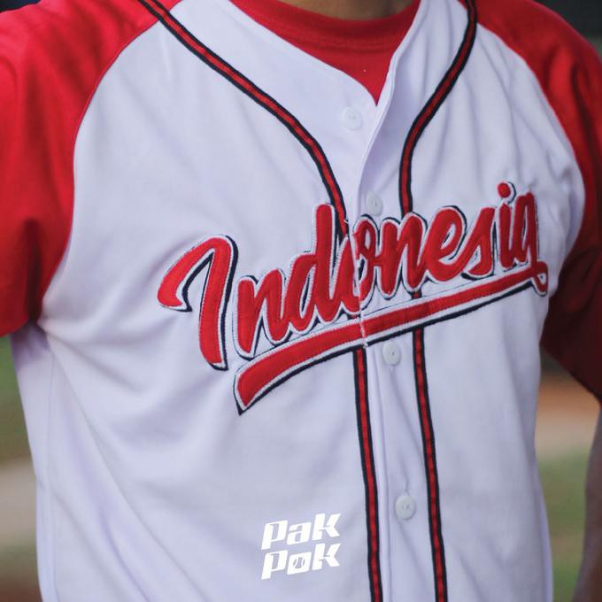 Jual Jersey Baseball Anak - Indonesia special Kemerdekaan