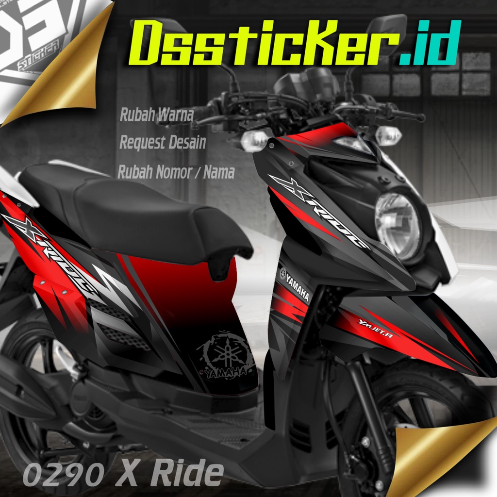 Jual 0290 Decal Stiker Xride List Variasi Custom Sticker | Shopee Indonesia