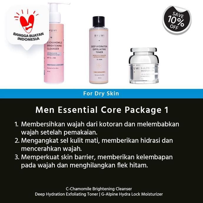 Jual Men Essential Core Package 1 (For Dry Skin) | Shopee Indonesia