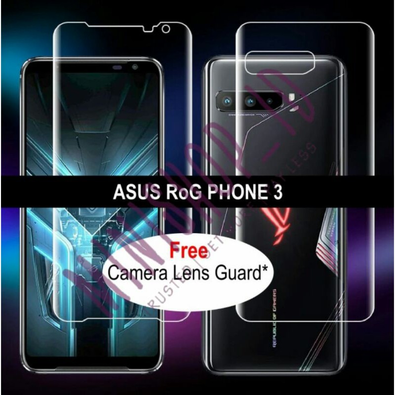 Jual ASUS ROG PHONE 3 HYDROGEL FULL COVER BODY 3 IN 1 SCREEN BACKSCREEN ...