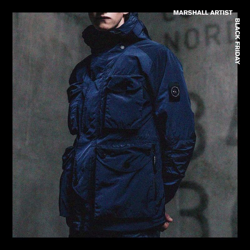 Jual Marshall Artist Liquid Nylon Snow Parka AW17 Navy Original Shopee Indonesia