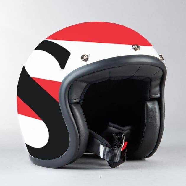 Jual Helm Half Face Standard Edition design Samudera Indonesia | Shopee ...
